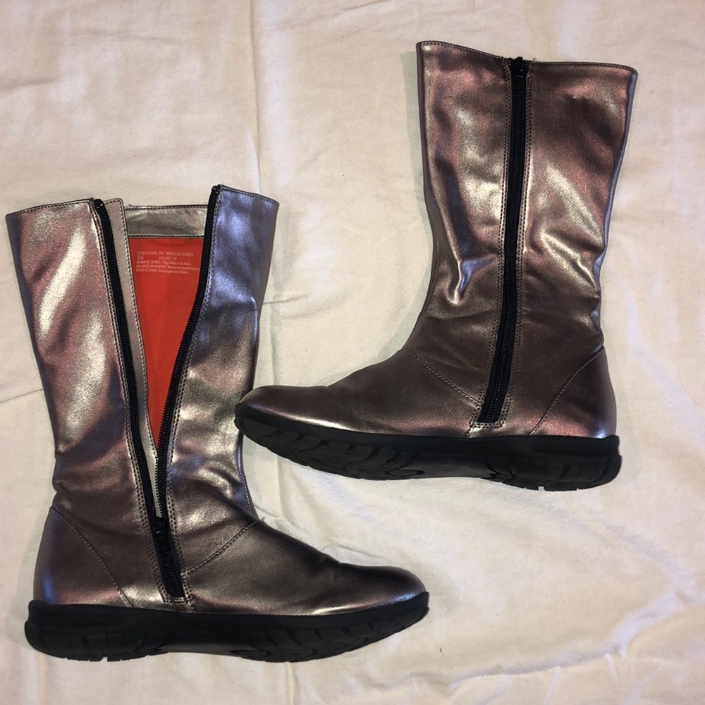 Gold Metallic Boots